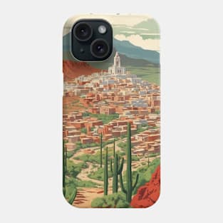 Nochistlan de Mejia Zacatecas Mexico Vintage Tourism Travel Phone Case