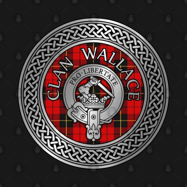 Clan Wallace Crest & Tartan Knot by Taylor'd Designs
