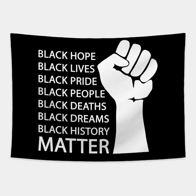 Black lives matter Tapestry by valentinahramov