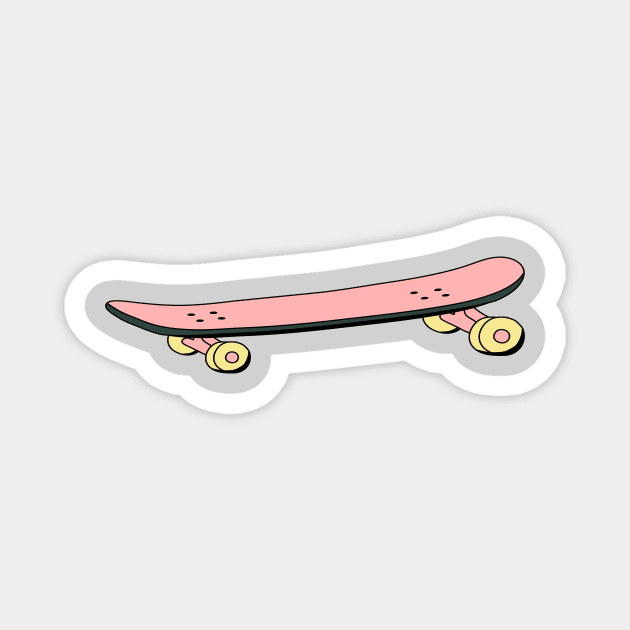 how to ride a skateboard, skateboard target Magnet by joy 32