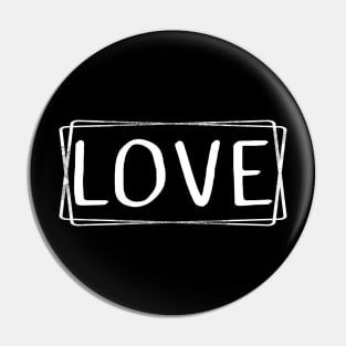 Love abstract Pin