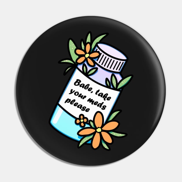 Medicine bottle with reminder and orange flowers Pin by 2dsandy