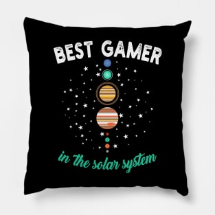 Best Gamer in The Solar System Pillow