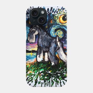 Standard Schnauzer Night (Splash Version) Phone Case