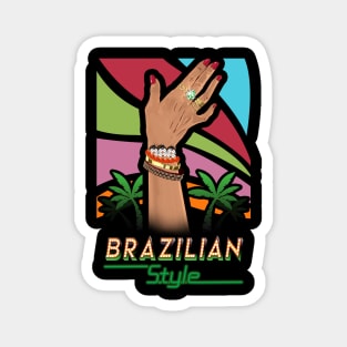 Brazilian, Fashion, Nail Polish, Woman, Gift Magnet