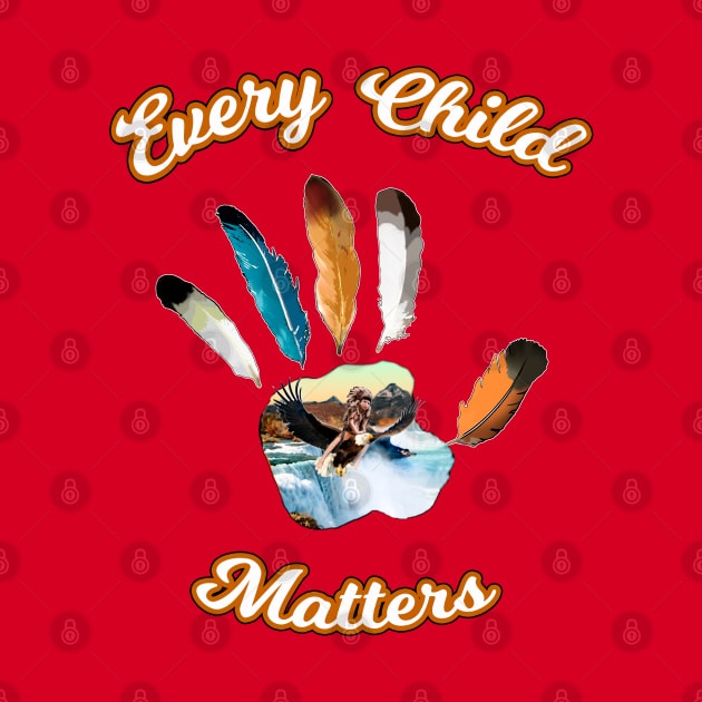 Every child matters. Eagle feather palm by SafSafStore