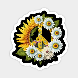 Peace Daisy Magnet