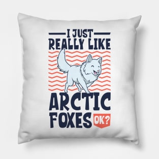 I just really love Arctic Foxes - Arctic Fox Pillow