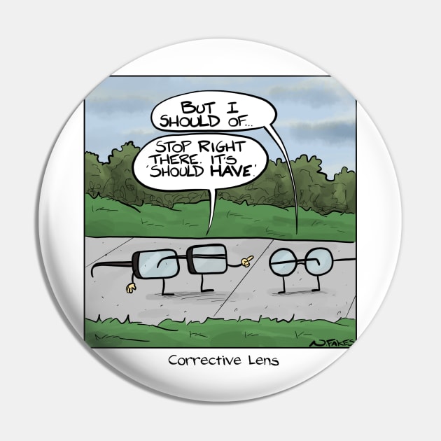 Corrective Lens Pin by cartoonistnate