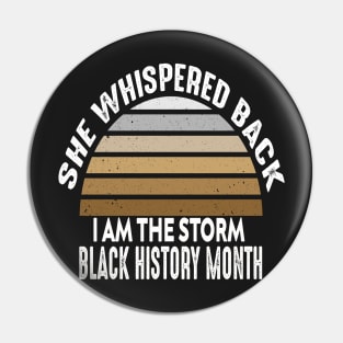 she whispered back i am the storm black history month Pin