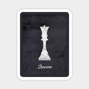 Chess queen grunge art Magnet