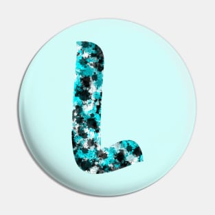 Paint Splash Letter L Pin