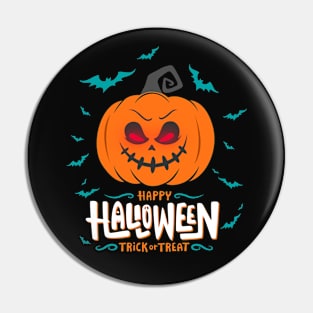 Halloween Scary Evil Pumpkin Funny Pumpkin Head Pin