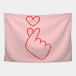 iloveyou romantic sign Tapestry