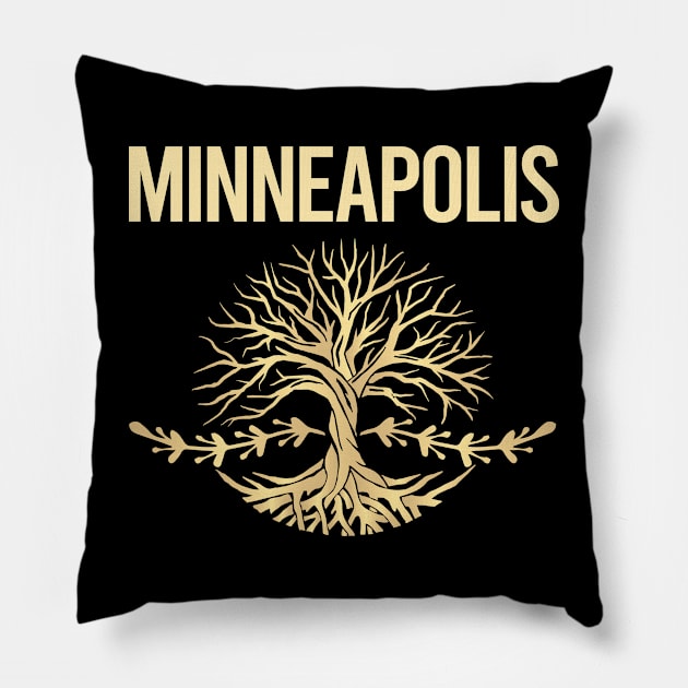 Nature Tree Of Life Minneapolis Pillow by flaskoverhand