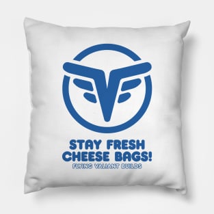 Stay Fresh 70's Style (Blue) Pillow