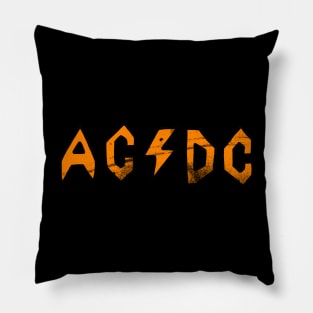 Butt-Head AC/DC Distressed - Orange Pillow