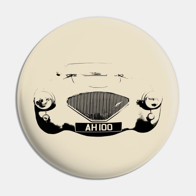 Austin Healey 100 1950s classic British sports car black Pin by soitwouldseem