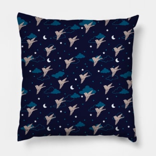 Nocturnal Bird in the Night Pillow