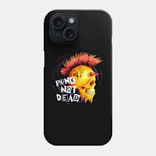 hand drawn punk rock illustration Phone Case