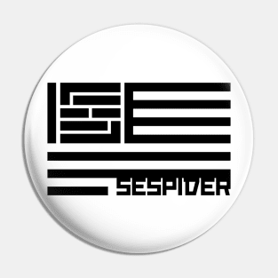 SEspider Flag [Black] Pin