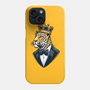 Leopard Crown Phone Case