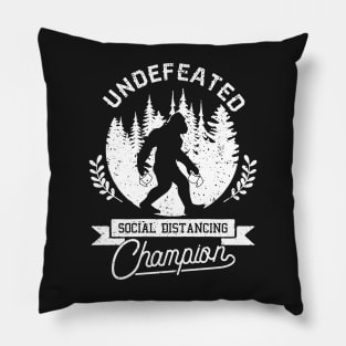 Social Distancing World Champions Funny Antisocial Introvert Pillow