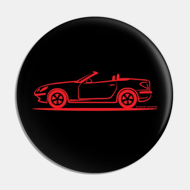 Mercedes Benz SLK R171 Red Pin by PauHanaDesign