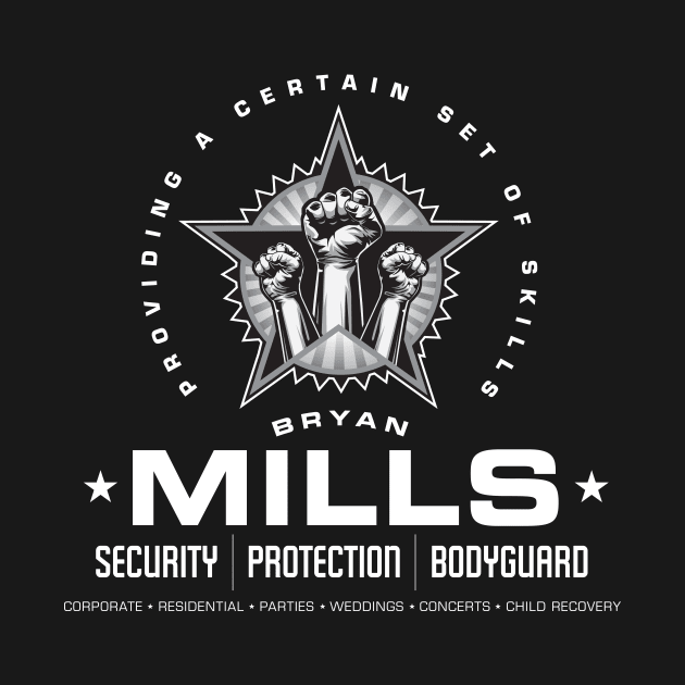 Bryan Mills Protection Services by MindsparkCreative