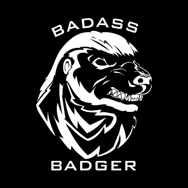 Badass Honey Badger T Shirt by AdventureWizardLizard