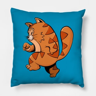 Jogging Fat Cat Pillow