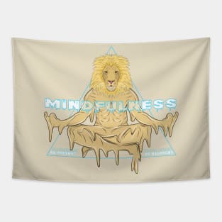 meditation lion king Tapestry