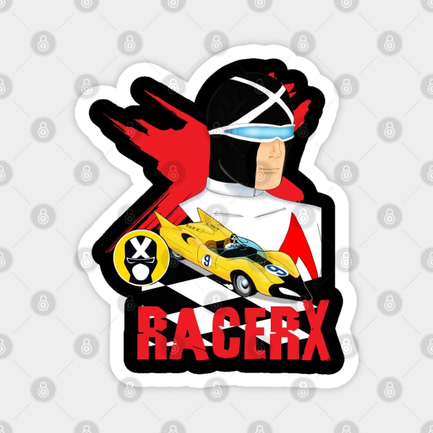 racer x speed racer retro Magnet by Claessens_art