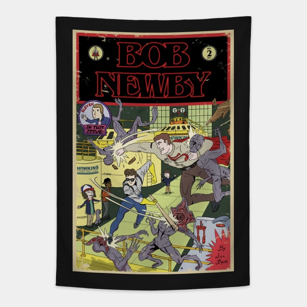 Bob Newby Comic Cover (Vintage) Tapestry by opiester