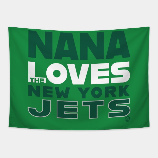 Nana Loves the New York Jets Tapestry by Goin Ape Studios