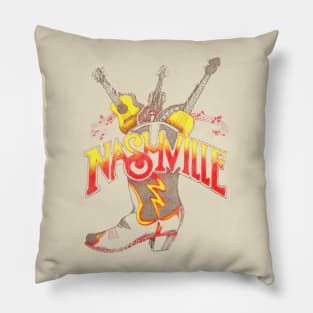 Nashville Vintage Country Music Capitol Pillow