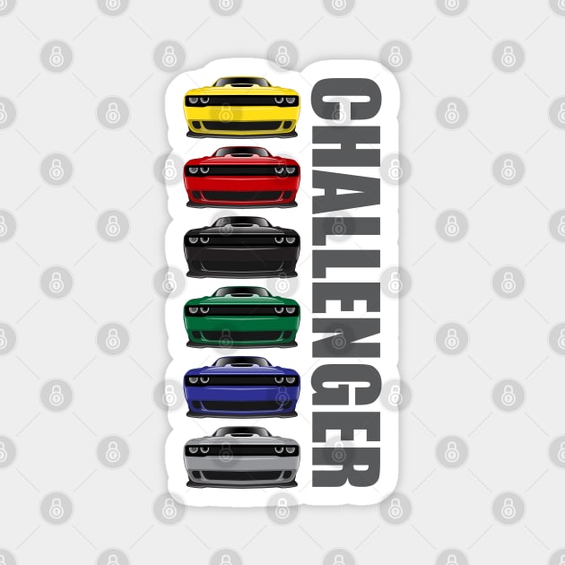 DODGE CHALLENGER Magnet by HSDESIGNS