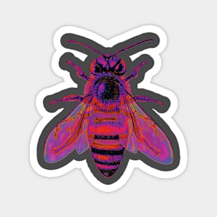 Red Holographic Bee Magnet