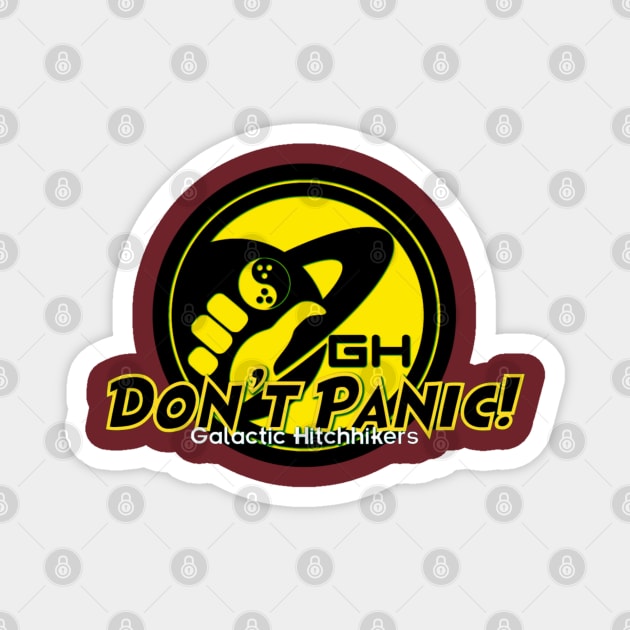 Fan Art Don't Panic Magnet by Faeyza Creative Design