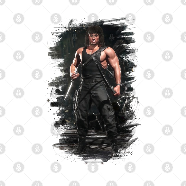 Mortal Kombat 11 Rambo Print - 57212055 by Semenov