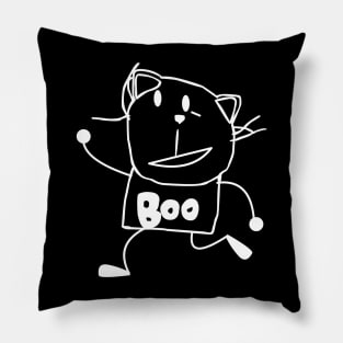 Bad Dream Cat (Black) Pillow