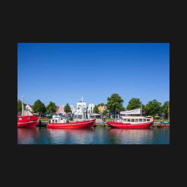 Fishing boats, Alter Strom, Warnemünde, Rostock, Mecklenburg-Western Pomerania by Kruegerfoto