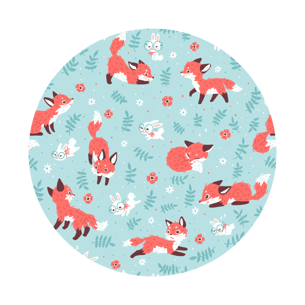 Fox and Bunny Pattern by Freeminds