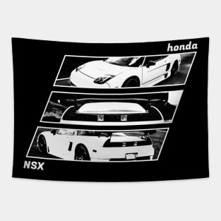 HONDA NSX Black 'N White Archive 2 (Black Version) Tapestry