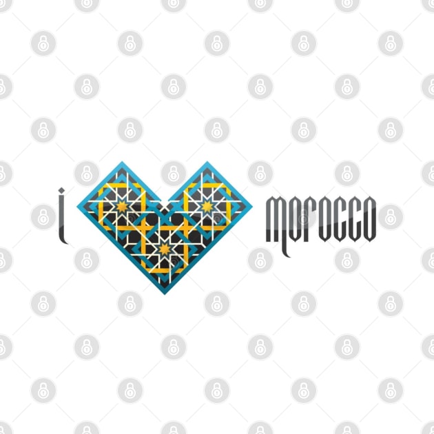I Love Morocco by Hand-drawn