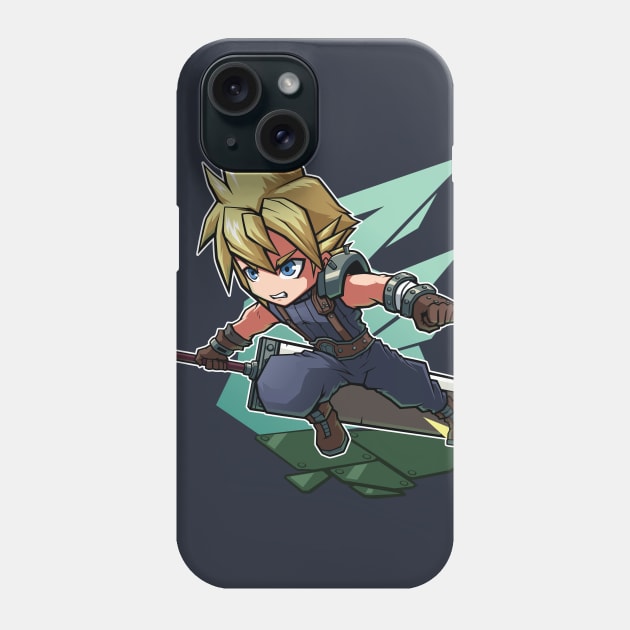 Cloud Strife Chibi Phone Case by Xar623