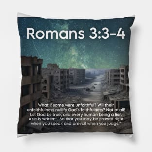 Romans 3:3-4 Pillow