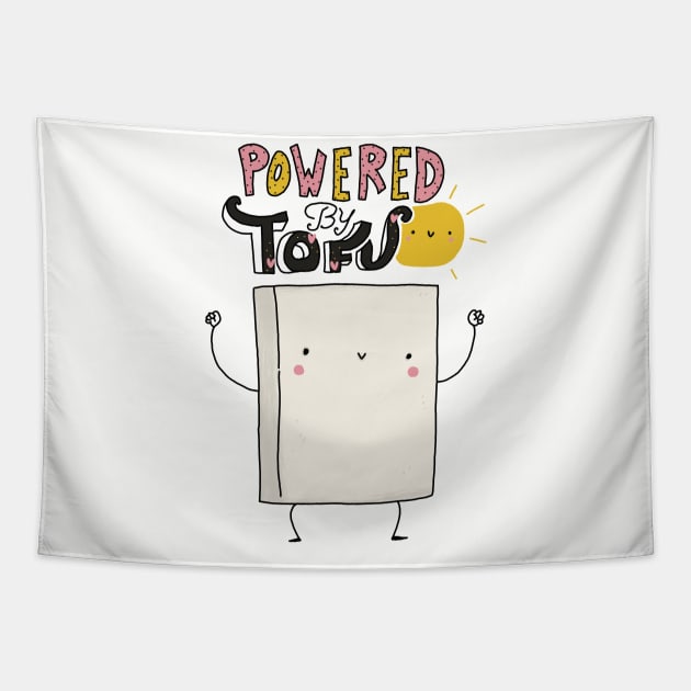 powered by tofu Tapestry by violinoviola
