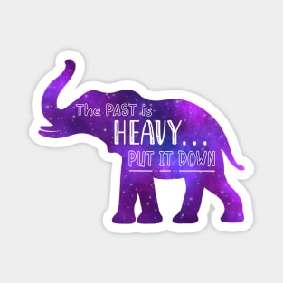 Elephant Spirit Animal Galaxy Silhouette Positive Affirmation Reminder Magnet