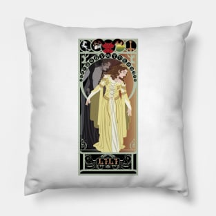 Lili - art nouveau - Legend Pillow